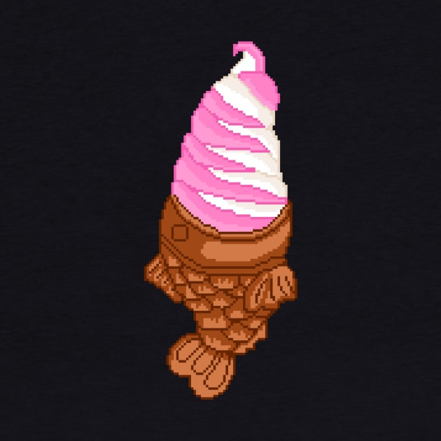 Taiyaki Ice Cream Pixel by ssydneyart